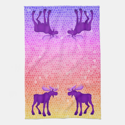 紫ムース – キッチンタオル (縦)