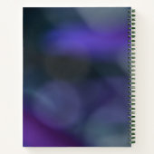 紫メキシコペチュニアフローラカスタマイズ ノートブック (裏面)