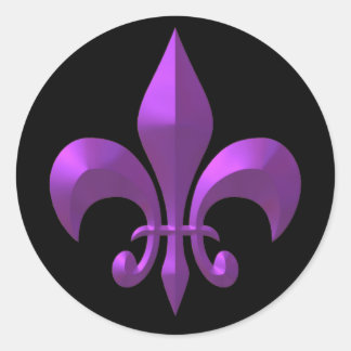 紫メタリック ラウンドシール