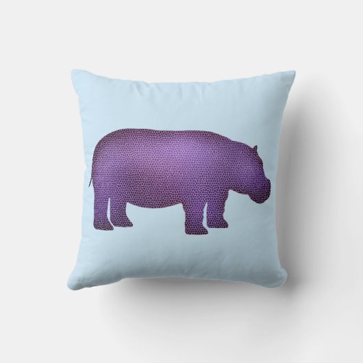 紫モザイクヒッポ クッション (裏面)