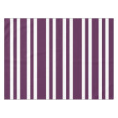 紫モダンと白のストライプ模様 テーブルクロス (正面(横))