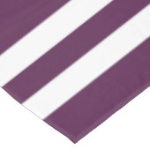 紫モダンと白のストライプ模様 テーブルクロス (アングル)