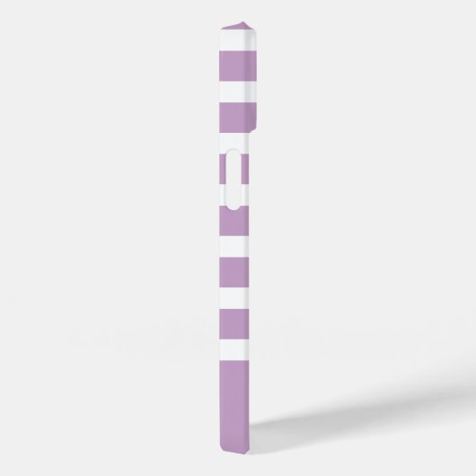 紫モダンと白のモノグラストライプム付き Case-Mate iPhoneケース (裏面 / 右)