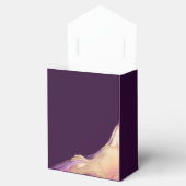 紫モダンと金ゴールドの抽象芸術結婚 フェイバーボックス (オープン)