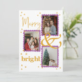 紫モダンと金ゴールド3写真と明メリーるい シーズンカード (スタンド正面)