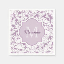 紫モダンのフローラガーリーモノグラム