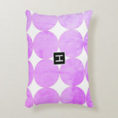 紫モダンの円 |モノグラム アクセントクッション (正面(垂直))