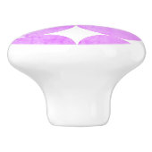 紫モダンの円 |モノグラム セラミックノブ (側面)