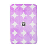 紫モダンの円 |モノグラム バスマット (正面縦)