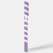 紫モダンの山形のパタパーソナライズされたーン名 Case-Mate iPhoneケース (裏面 / 右)