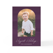 紫モダンの水彩写真