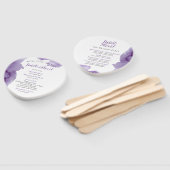 紫モダンの水結婚色の式 ハンドファン (組立なし)