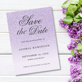 紫モダンエレガントキンセアニェラを保存 セーブザデート