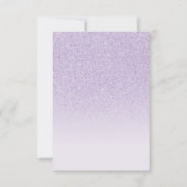 紫モダンエレガントキンセアニェラを保存 セーブザデート (裏面)