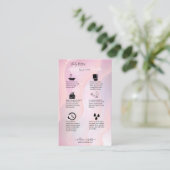 紫モダンエレガントホログラフィックロゴビジネスC 名刺 (スタンド正面)