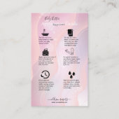 紫モダンエレガントホログラフィックロゴビジネスC 名刺 (正面)