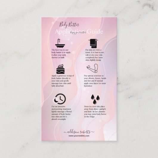 紫モダンエレガントホログラフィックロゴビジネスC 名刺 (正面)