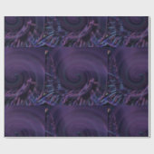紫モダンカタツムリ ラッピングペーパー (フラット)