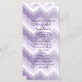 紫モダングラデーションの山羊婚礼 プログラム (正面/裏面)