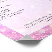 紫モダングリッターサロン価格表ポスター ポスター (角)