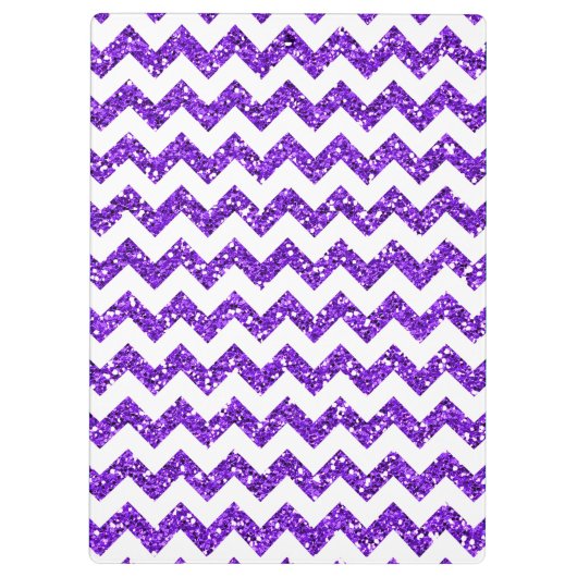 紫モダンシボロンモノグラムイニシャルクリップボード クリップボード (裏面)