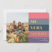 紫モダンストライプの写真メリーSo Very Photo シーズンカード (正面)