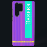 紫モダンパーソナライズされた名 SAMSUNG GALAXY S22 ULTRAケース<br><div class="desc">この紫の電話保護ケースで電話の間にスタイルをオフモダンにパーソナライズされた表示する。名前を数秒で追加し、ケースのスタイルとサイ違うズから選択し、見た目で楽しむの耐久性の高い保お洒落護をモダン行う。高速な印刷と出荷で、このカスタム電話ケースは実用的と個人的な両方であり、日常的に使用または思慮深い贈り物として最適である。</div>