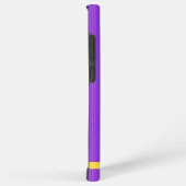 紫モダンパーソナライズされた名 SAMSUNG GALAXYケース (右側面)