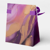 紫モダンピンクと金ゴールド- フェイバーボックス (裏面サイド)