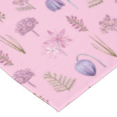 紫モダンピンクのワイルドフラワー赤ちゃんシャワーの装飾 テーブルクロス (アングル)