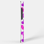 紫モダンピンクの鳩ハートバレンタイン名 SAMSUNG GALAXYケース (右側面)