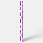 紫モダンピンクの鳩ハートバレンタイン名 SAMSUNG GALAXYケース (左側面)