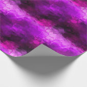 紫モダンピンク抽象芸術幾何学模様 ラッピングペーパー (角)