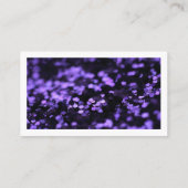 紫モダンフェイク |グリッターカスタムクリスチャン 名刺 (裏面)