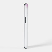 紫モダンフローラ iPhone 15ケース (右側面)