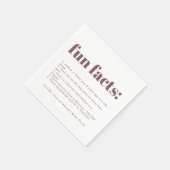 紫モダンミニマルブドウ | おもしろい結婚の スタンダードカクテルナプキン (角)