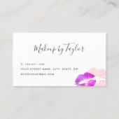 紫モダン唇メイクアーティスト 名刺 (裏面)