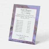 紫モダン大理石美容師価格シート 台座サイン (正面)