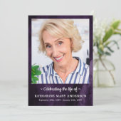 紫モダン大理石葬式 プログラム (スタンド正面)