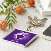 紫モダン夫婦 キーホルダー (側面)