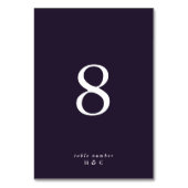 紫モダン平シンプル平結婚 テーブルナンバー (正面)