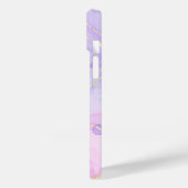 紫モダン抽象芸術パーソナライズされた Case-Mate iPhoneケース (裏面 / 左)