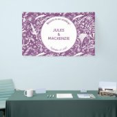 紫モダン植物学結婚院 横断幕 (トレードショー)