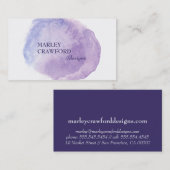 紫モダン水洗剤 名刺 (正面/裏面)