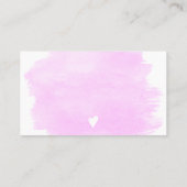 紫モダン水色金ゴールド箔の注文感謝していあなた 名刺 (裏面)