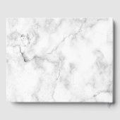 紫モダン瑪瑙金ゴールドスクリプト大理石 ゲストブック (裏面)