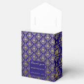 紫モダン紫と金ゴールドパタ結婚ーン フェイバーボックス (オープン)