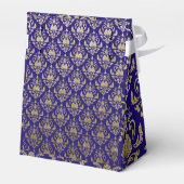 紫モダン紫と金ゴールドパタ結婚ーン フェイバーボックス (裏面サイド)