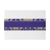 紫モダン紫と金ゴールドパタ結婚ーン 招待状ベリーバンド (裏面例)