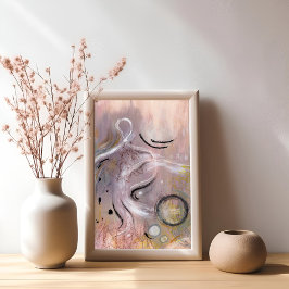 紫モダン紫クール紫抽象芸術アートポスター ポスター